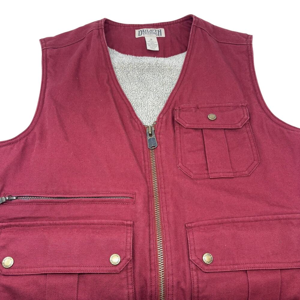 Duluth Trading Co Maroon Men's Outdoor Vest